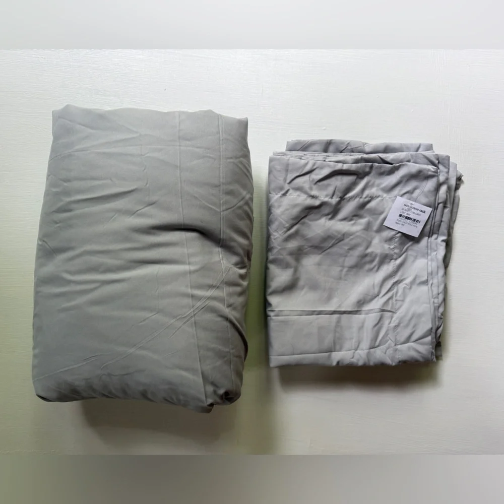 HOMESPUN Premium Ultra Soft 3-Piece Duvet Cover Set KING/CAL KING Light Gray